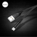 USAMS Kabel U18 microUSB 2A Fast Charge 1m czarny/black SJ268USB01 (US-SJ268)