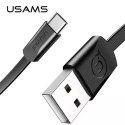 USAMS Kabel płaski U2 USB-C 1,2m czarny