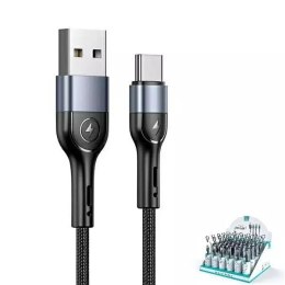 USAMS Kabel pleciony U55 2A USB-C 1szt. for set U55 czarny