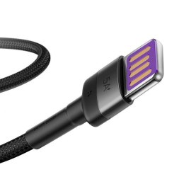 KABEL BASEUS CAFULE HUAWEI SUPER CHARGE USB-USB-C QC 3.0 5A 1M BLACK/GREY
