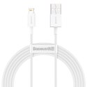 KABEL BASEUS SUPERIOR SERIES 2.4A 2M USB/LIGHTNING WHITE