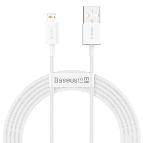 KABEL BASEUS SUPERIOR SERIES 2.4A 2M USB/LIGHTNING WHITE