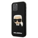 Karl Lagerfeld nakładka do iPhone 12 / 12 Pro 6,1" KLHCP12MKH3DBK czarne hard case 3D Rubber Karl's Head