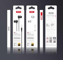 XO słuchawki przewodowe EP26 jack 3,5mm dokanałowe czarne