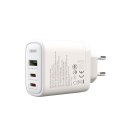 XO ŁAD SIEC CE04 PD 65W 2xUSB-C 1xUSB BIAŁA