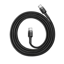 KABEL BASEUS CAFULE PD 60W TYPE-C/C QC 3.0 1M GREY/BLACK