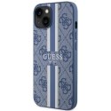 Guess nakładka do iPhone 14 Plus 6,7" GUHMP14MP4RPSB niebieska hardcase Magsafe 4G Printed Stripes