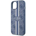 Guess nakładka do iPhone 14 Plus 6,7" GUHMP14MP4RPSB niebieska hardcase Magsafe 4G Printed Stripes