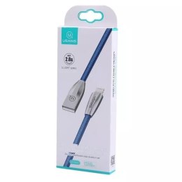 USAMS Kabel pleciony U-Light Lightning 1.2m niebieski