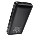 Powerbank Bateria zewnętrzna HOCO 20 000mAh 2A 2xUSB + Typ C J72A czarny