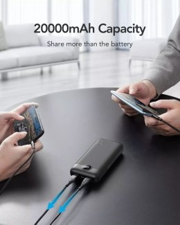 Powerbank Bateria zewnętrzna VEGER L20S - 20 000mAh LCD Quick Charge PD 20W czarny (VP2039PD / W2039PD )