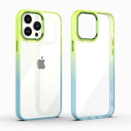 MX RAINBOW IPHONE 11 PRO (5.8) LIME-BLUE / ZIELONO-NIEBIESKI