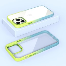 MX RAINBOW IPHONE 11 PRO (5.8) LIME-BLUE / ZIELONO-NIEBIESKI