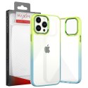 MX RAINBOW IPHONE 12 / 12 PRO (6.1) LIME-BLUE / ZIELONO-NIEBIESKI