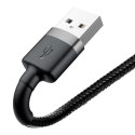 KABEL BASEUS CAFULE USB-LIGHTNING 2.4A 0.5M GREY/BLACK