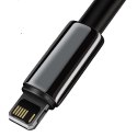 KABEL BASEUS TUNGSTEN GOLD USB/LIGHTNING 2.4A 2M BLACK