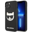 Karl Lagerfeld nakładka do iPhone 13 Mini 5,4" KLHCP13SCH3DBK hardcase czarna 3D Rubber Choupette