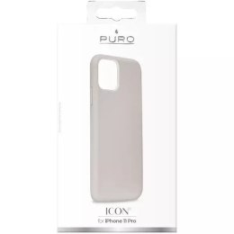 Etui na telefon Puro ICON Cover do iPhone 11 Pro jasnoszary/light grey