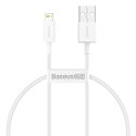 KABEL BASEUS SUPERIOR USB/LIGHTNING 2.4A 0.25M BIAŁY/WHITE