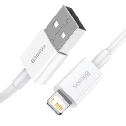 KABEL BASEUS SUPERIOR USB/LIGHTNING 2.4A 0.25M BIAŁY/WHITE