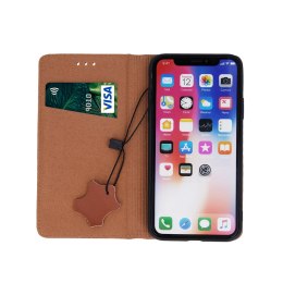 Etui skórzane Smart Pro do Oppo A96 brązowe