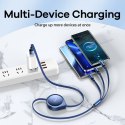 KABEL REMAX DRIP SERIES 15W 3IN1 USB-C/MICRO/LIGHTNING RC-C018 BLUE