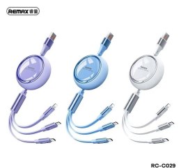 KABEL REMAX LINON SERIES 66W 3IN1 USB-C/MICRO/LIGHTNING RC-C029 PURPLE