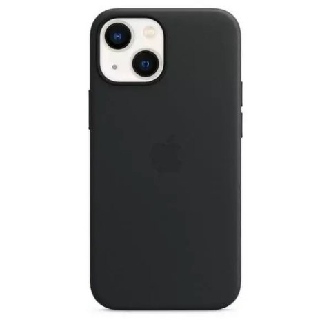 Originální ochranné pouzdro Apple Phone Case MM0M3ZM/A pro Apple iPhone 13 Mini 5,4" černé/půlnoční kožené pouzdro MageSafe