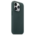 Originální ochranné pouzdro Apple Phone MPPH3ZM/A pro Apple iPhone 14 Pro 6.1" zelené/lesně zelené kožené pouzdro MagSafe