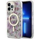 GUESS IPHONE 14 PRO MAGSAFE FLOWER IML GUHMP14LHCFWST TRANSPARENT