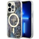 GUESS IPHONE 14 PRO MAGSAFE IML FLOWER GUHMP14LHLEOPWB TRANSPARENT