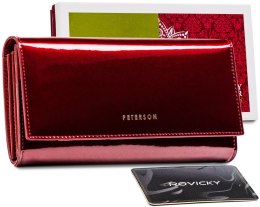 Lakierowany portfel na karty z ochroną RFID — Peterson