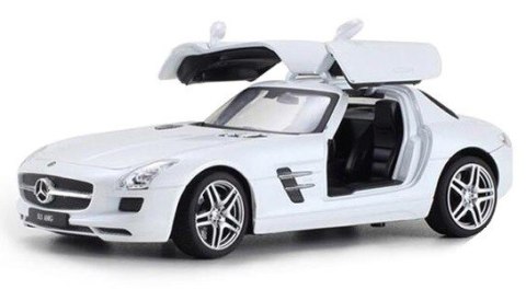 Mercedes Benz SLS AMG 1:24 (metalowy) - Biały