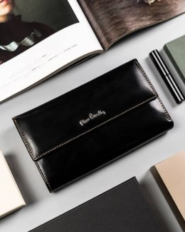 Elegancki portfel damski ze skóry naturalnej — Pierre Cardin