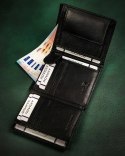 Zestaw prezentowy: skórzany portfel męski, etui na karty i brelok — 4U Cavaldi