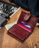 Niewielki, skórzany portfel męski RFID - Always Wild