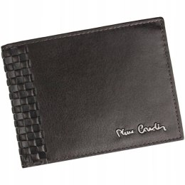 Duży, skórzany portfel męski bez zapięcia — Pierre Cardin