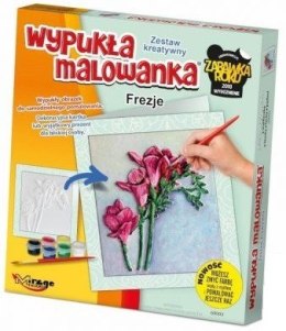 KWIATY - Wypukła Malowanka - FREZJE