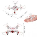 Syma X20 (2.4GHz, żyroskop, auto-start, zawis, zasięg 20m, 10.5cm) - Biały