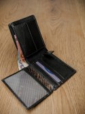 Skórzany portfel męski w wersji poziomej z membraną RFID Stop — Pierre Andreus