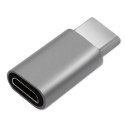 Qoltec Adapter USB 3.1 Typ C męski | Micro USB 2.0 B żeński