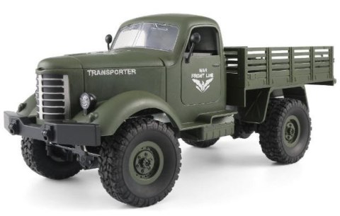 Wojskowy transporter 1:16, 4x4, 2.4GHz, RTR - Zielony