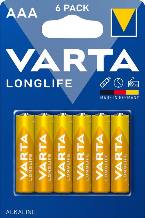 BATERIE ALKALICZNE VARTA R3 (AAA) 6szt longlife