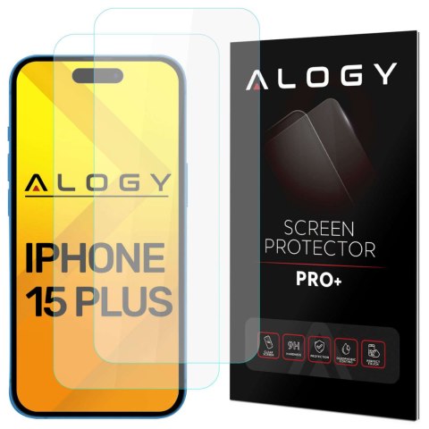 2x Szkło hartowane 9H Alogy ochrona na ekran do Apple iPhone 14/ 14 Pro