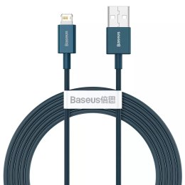 Baseus Superior kabel USB - Lightning 2,4A 2 m Niebieski (CALYS-C03)