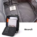 Plecak wodoodporny Himawari Travel Backpack pokrowiec Futerał z portem USB Navy Blue Pink