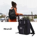 Plecak wodoodporny Himawari Travel Backpack pokrowiec Futerał z portem USB Navy Blue Pink