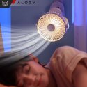 Ventilátor Větrník Větrník Přenosný klip Alogy Stolní dětský kočárek Akumulátorový bílý