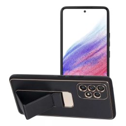 Kožené pouzdro Kickstand pro SAMSUNG Galaxy A53 černé