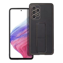 Kožené pouzdro Kickstand pro SAMSUNG Galaxy A53 černé